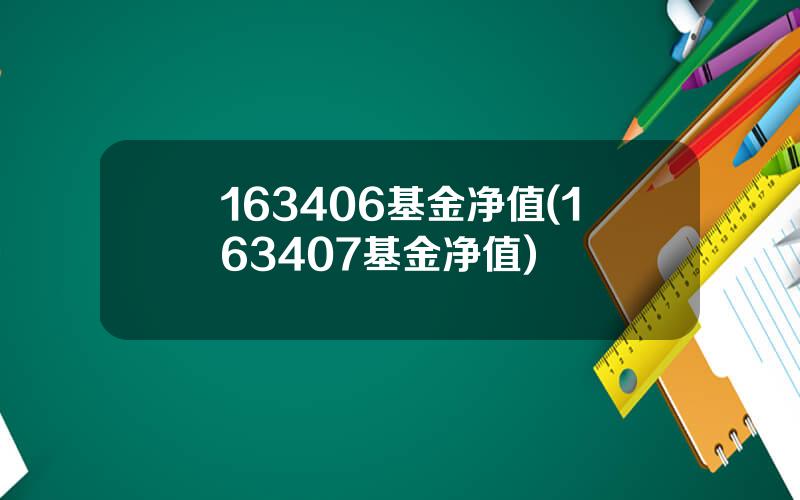 163406基金净值(163407基金净值)