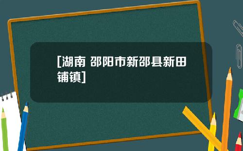 [湖南 邵阳市新邵县新田铺镇]