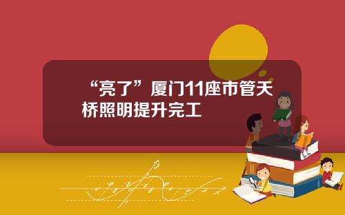 “亮了”厦门11座市管天桥照明提升完工