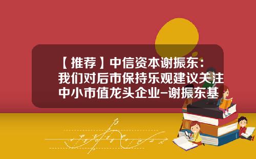 【推荐】中信资本谢振东：我们对后市保持乐观建议关注中小市值龙头企业-谢振东基金