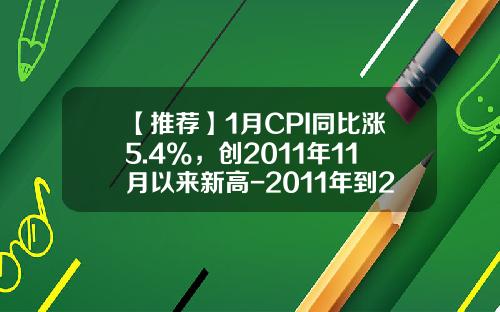 【推荐】1月CPI同比涨5.4%，创2011年11月以来新高-2011年到2014年cpi张多少怎么算