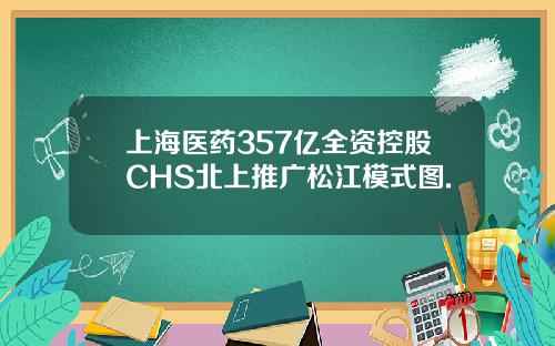 上海医药357亿全资控股CHS北上推广松江模式图.