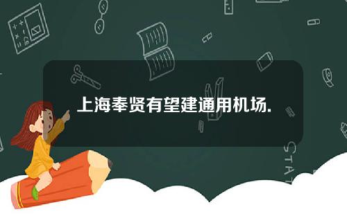 上海奉贤有望建通用机场.