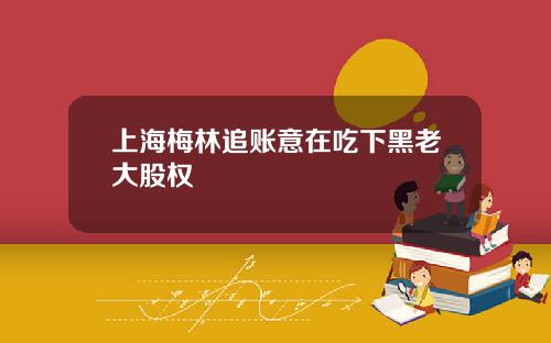 上海梅林追账意在吃下黑老大股权