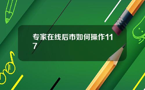 专家在线后市如何操作117
