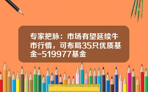 专家把脉：市场有望延续牛市行情，可布局35只优质基金-519977基金