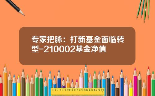 专家把脉：打新基金面临转型-210002基金净值