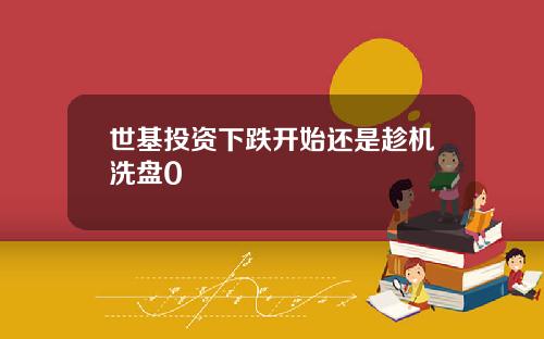 世基投资下跌开始还是趁机洗盘0