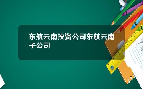 东航云南投资公司东航云南子公司