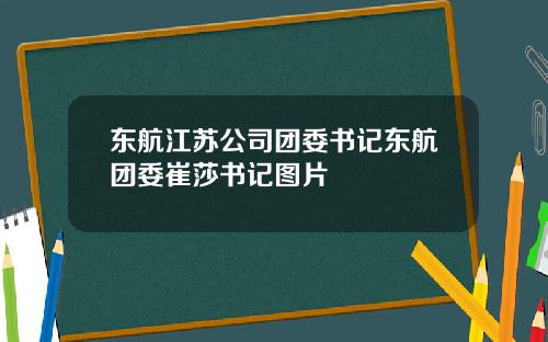 东航江苏公司团委书记东航团委崔莎书记图片