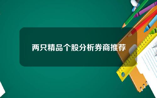 两只精品个股分析券商推荐