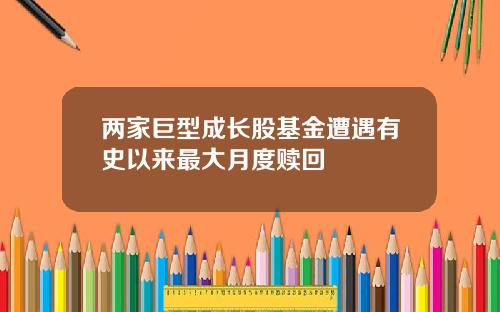 两家巨型成长股基金遭遇有史以来最大月度赎回