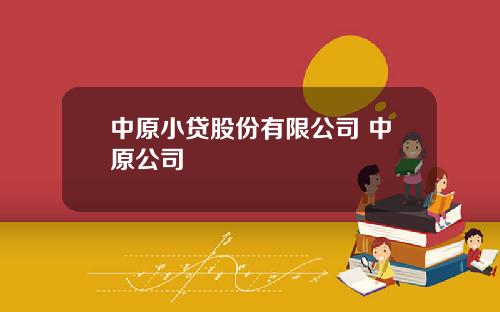 中原小贷股份有限公司 中原公司