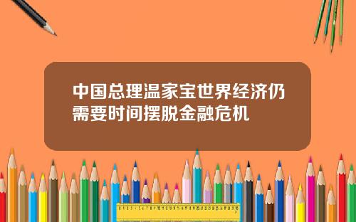 中国总理温家宝世界经济仍需要时间摆脱金融危机