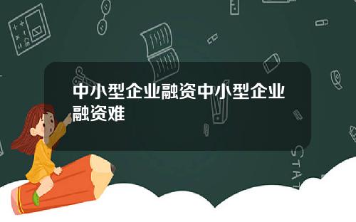 中小型企业融资中小型企业融资难
