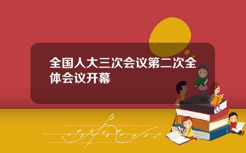 全国人大三次会议第二次全体会议开幕