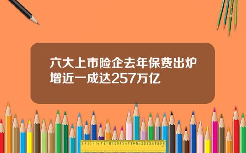 六大上市险企去年保费出炉增近一成达257万亿