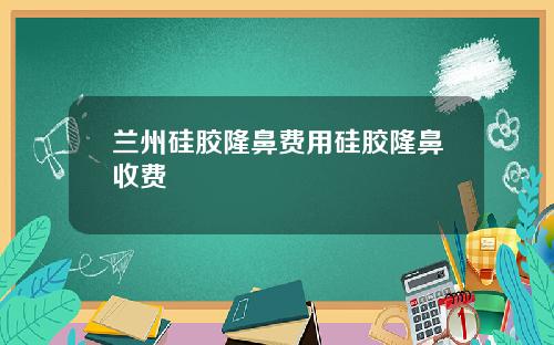 兰州硅胶隆鼻费用硅胶隆鼻收费