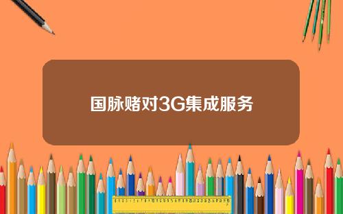 国脉赌对3G集成服务