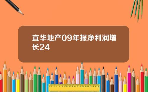 宜华地产09年报净利润增长24