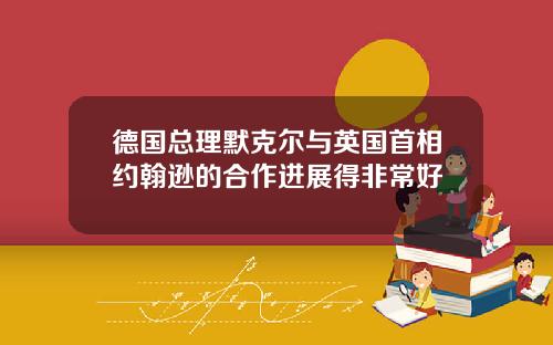 德国总理默克尔与英国首相约翰逊的合作进展得非常好