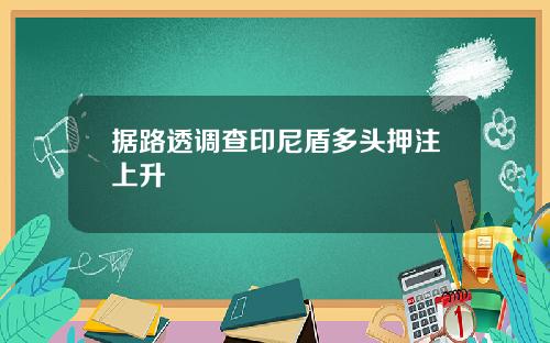 据路透调查印尼盾多头押注上升