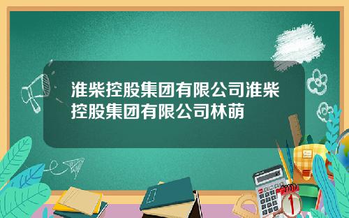 淮柴控股集团有限公司淮柴控股集团有限公司林萌