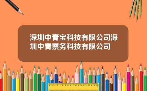 深圳中青宝科技有限公司深圳中青票务科技有限公司