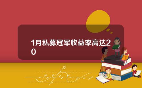 1月私募冠军收益率高达20