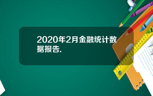2020年2月金融统计数据报告.