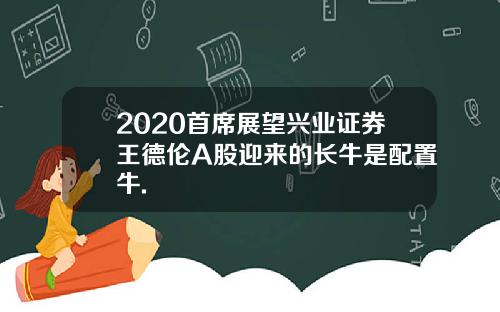 2020首席展望兴业证券王德伦A股迎来的长牛是配置牛.