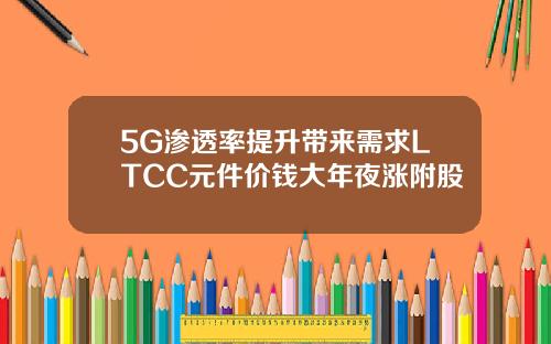 5G渗透率提升带来需求LTCC元件价钱大年夜涨附股