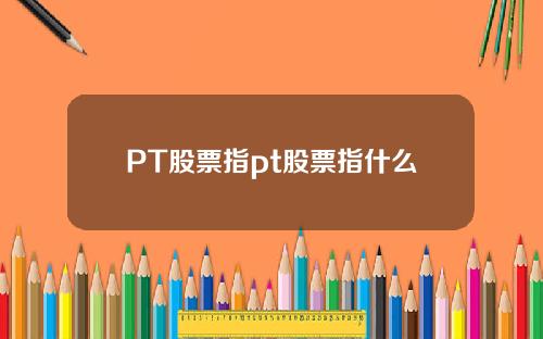 PT股票指pt股票指什么