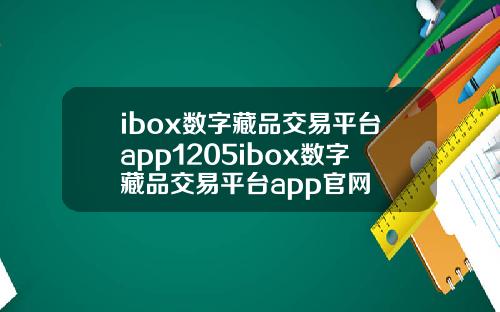 ibox数字藏品交易平台app1205ibox数字藏品交易平台app官网
