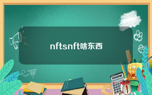 nftsnft啥东西