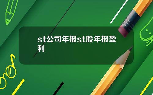 st公司年报st股年报盈利