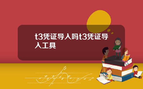 t3凭证导入吗t3凭证导入工具