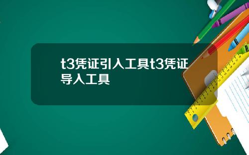 t3凭证引入工具t3凭证导入工具