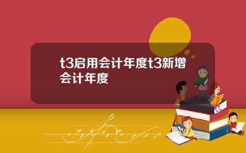 t3启用会计年度t3新增会计年度