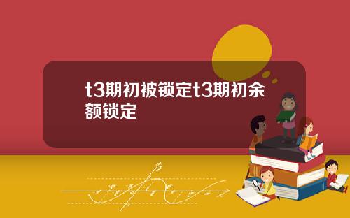 t3期初被锁定t3期初余额锁定