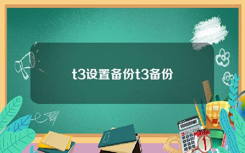 t3设置备份t3备份