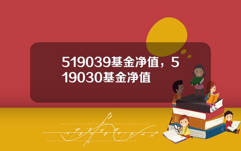 519039基金净值，519030基金净值