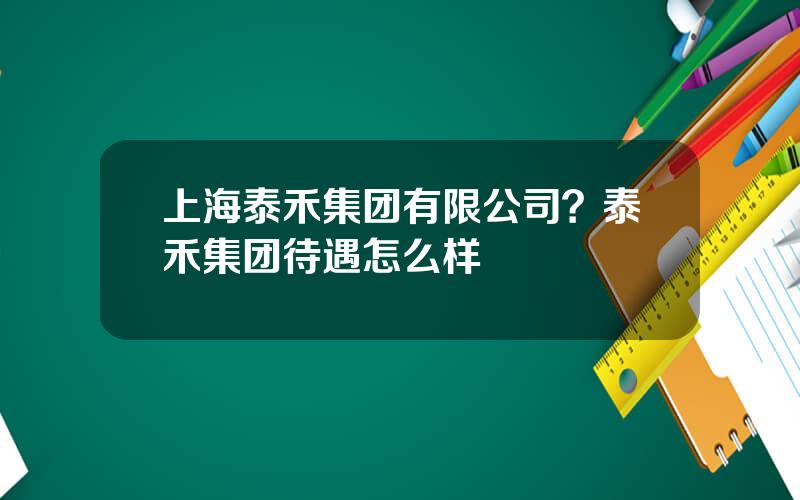 上海泰禾集团有限公司？泰禾集团待遇怎么样