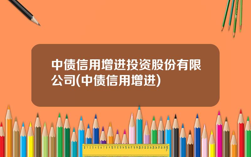 中债信用增进投资股份有限公司(中债信用增进)