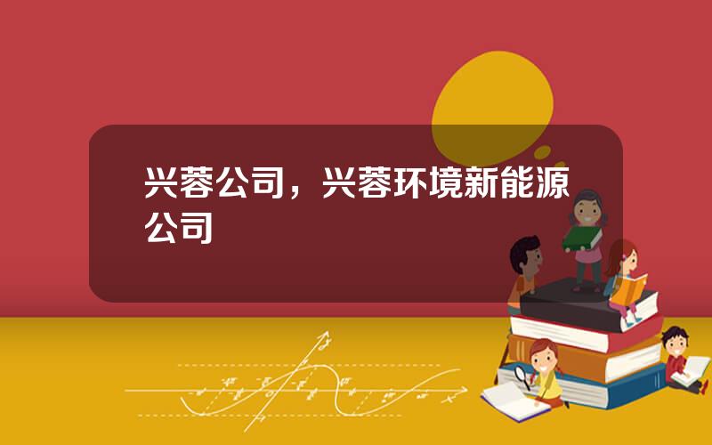 兴蓉公司，兴蓉环境新能源公司