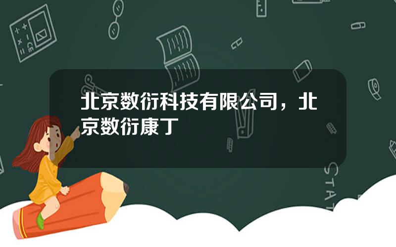 北京数衍科技有限公司，北京数衍康丁