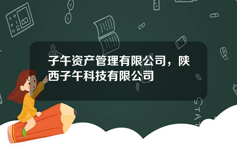 子午资产管理有限公司，陕西子午科技有限公司